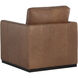 Portman Marseille Camel Leather Swivel Lounge Chair